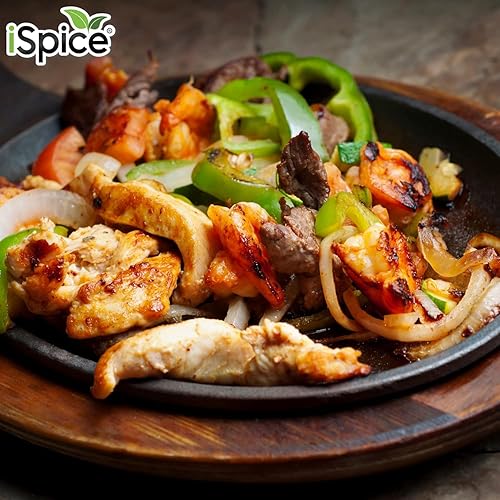 Miniatura 8 de iSpice Condimento FAJITA  Condimento totalmente natural, sin OMG, sin gluten, apto para dieta cetogénica, 10.2 onzas (10.19 oz)