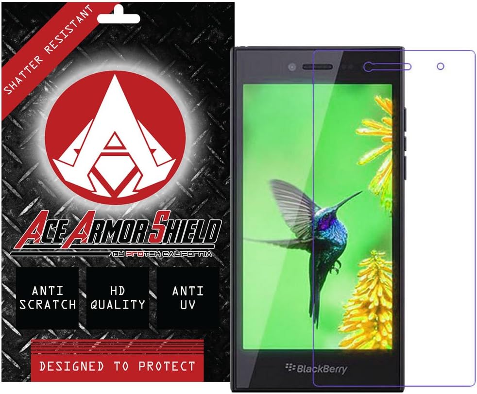 Ace Armor Shield Shatter Resistant Screen Protector for the blackberry leap / Military Grade / High Definition / Maximum Screen Coverage / Supreme Touch Sensitivity /Dry or Wet Easy Installation with free lifetime replacement warranty