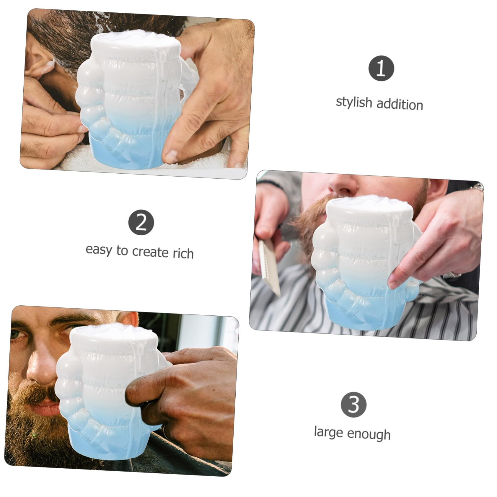 minkissy 3 Uds Crema De Afeitar Cuenco Para Espuma Jabón De Afeitar Cuenco De Para El Hogar Suministro De Para Hombres s De De Para El
