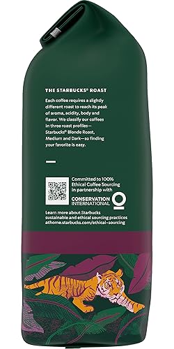 Vista 428 de Starbucks - Café molido tostado oscuro italiano, 100% Arábica, 18 onzas