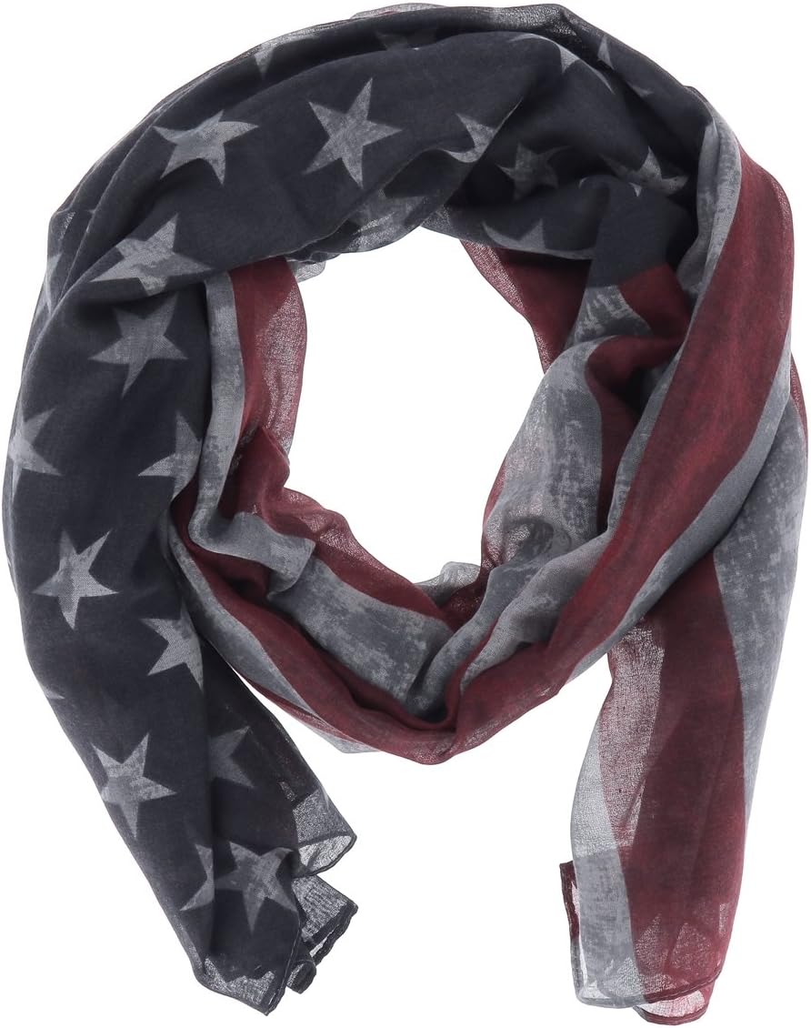 SHIPITNOWAmerican Flag Scarf - USA Flag Maxi Scarf - Scarf - Unisex