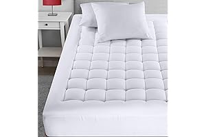 Utopia Bedding Premium Full Mattress Pad - Quilted Fitted Mattress Protector with...
