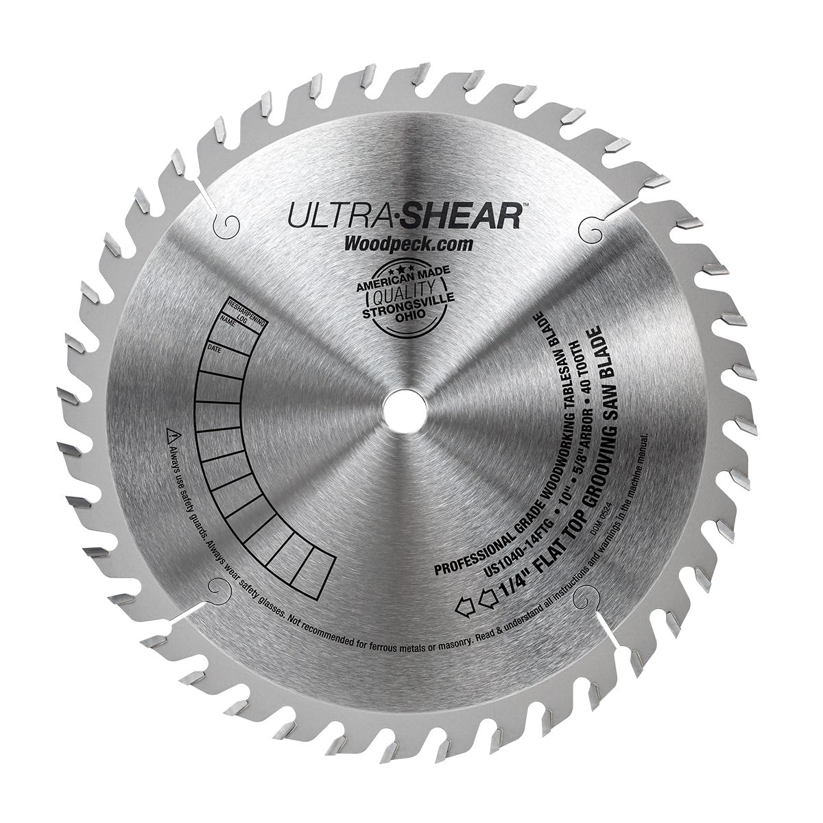 【極レア】Soulabo ソウラボ　TIP SAW TABLE TOP Ultra-Shear 10 Inch Flat-Top Grooving Table Saw Blade, Carbide