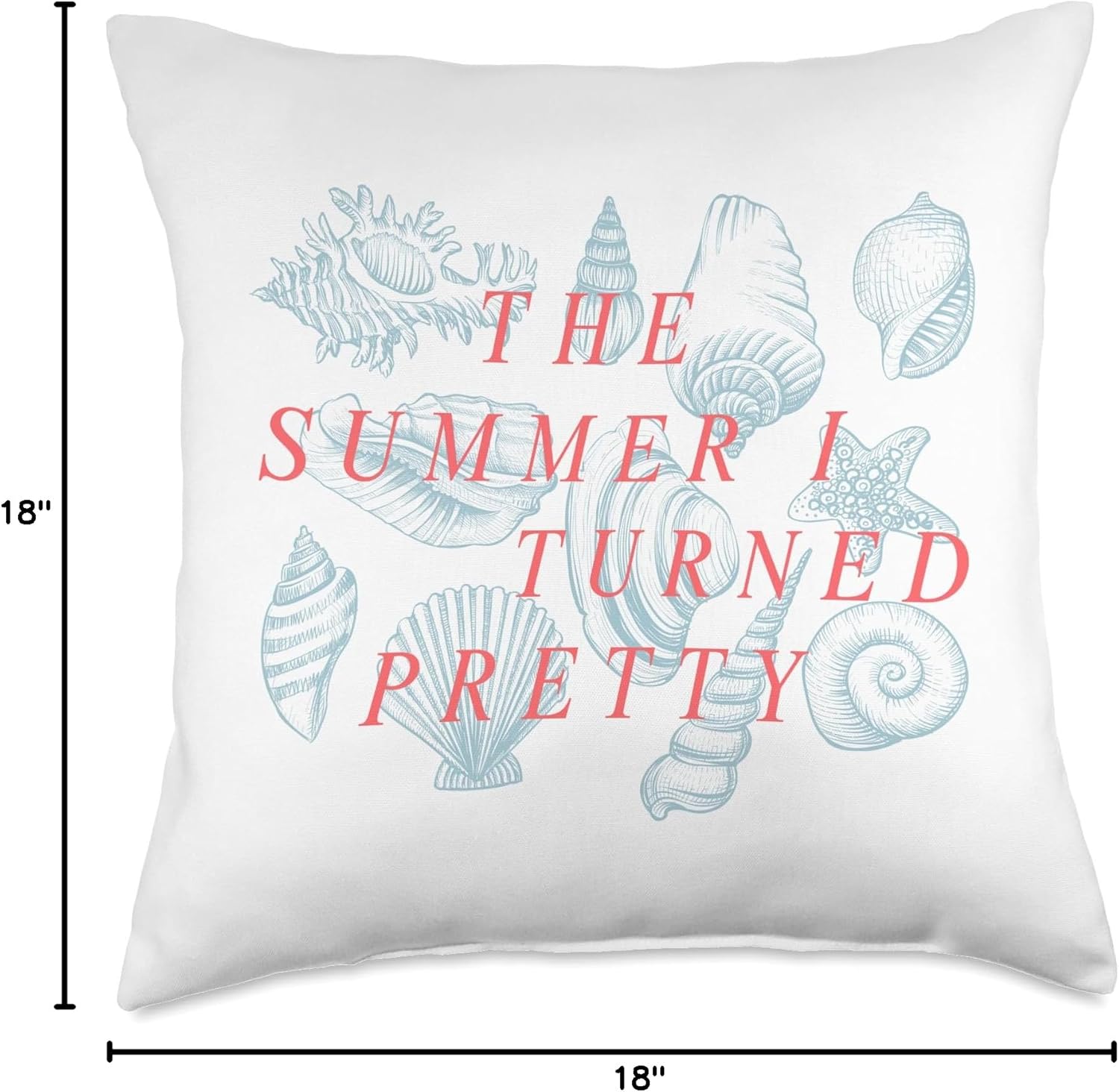 The Summer I Turned Pretty - Shells Throw Pillow