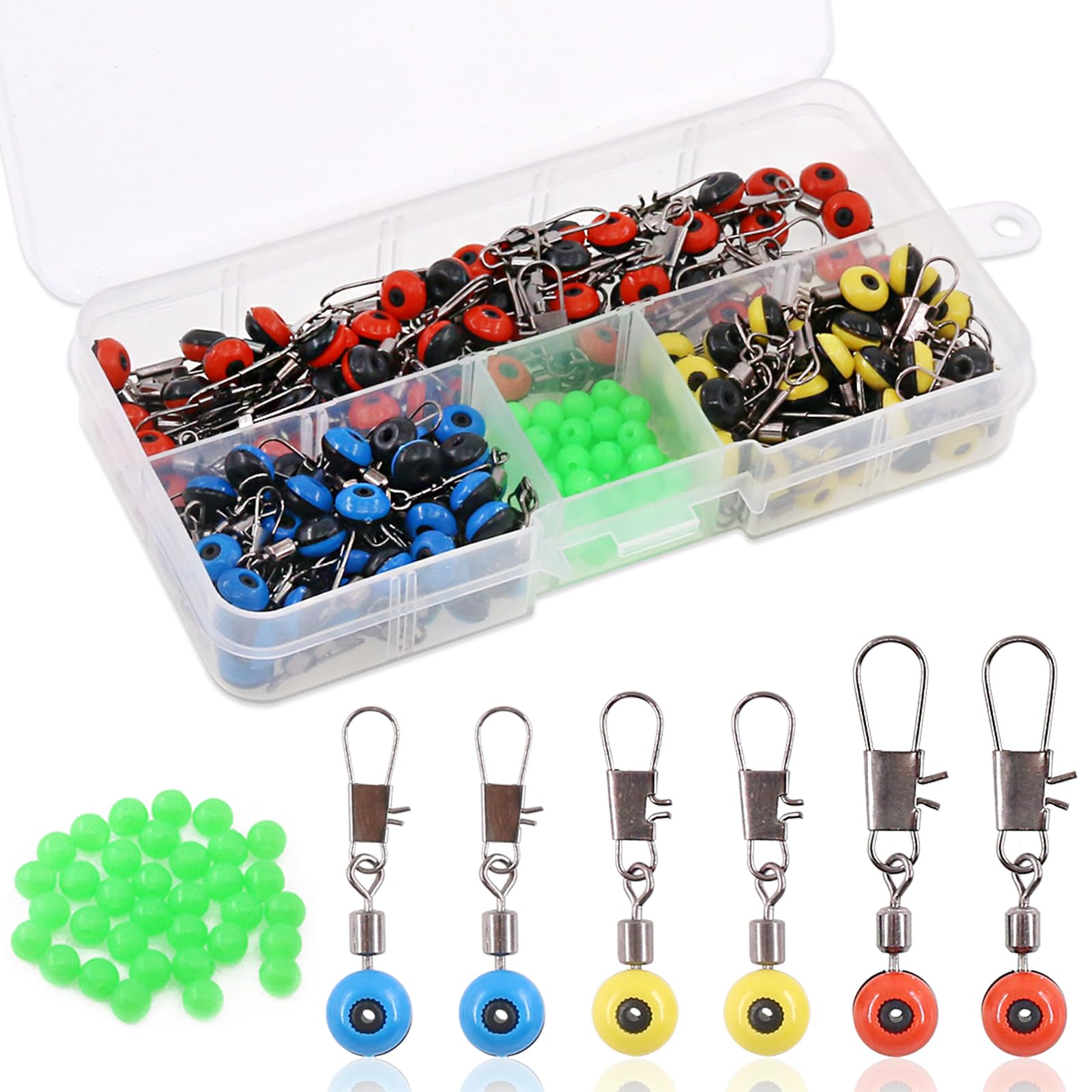Kit de connecteurs de pêche 200 pièces durables et faciles à utiliser - 8