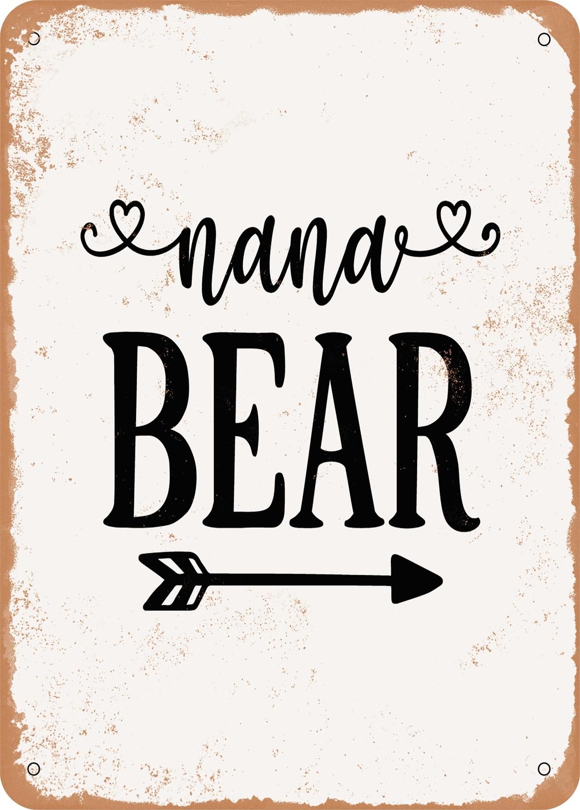 Metal Sign - Nana Bear - Vintage Look home decor