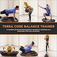 Vista 2 de Terra Core Balance Trainer – Inflatable Home Gym Fitness Platform for Core, Strength, Balance, HIIT and Conditioning, Full Body Functional Training