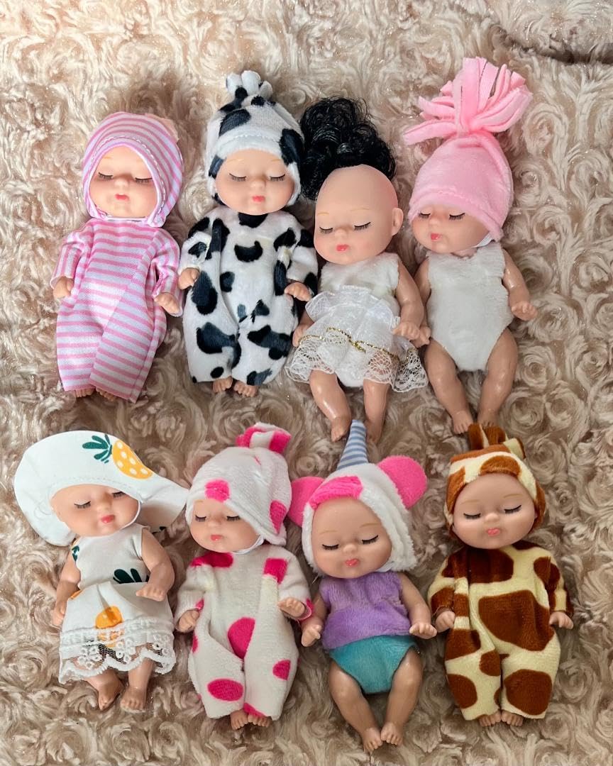 Amazon.co.jp: スリーピングベイビー 8体 可動式 赤ちゃん人形