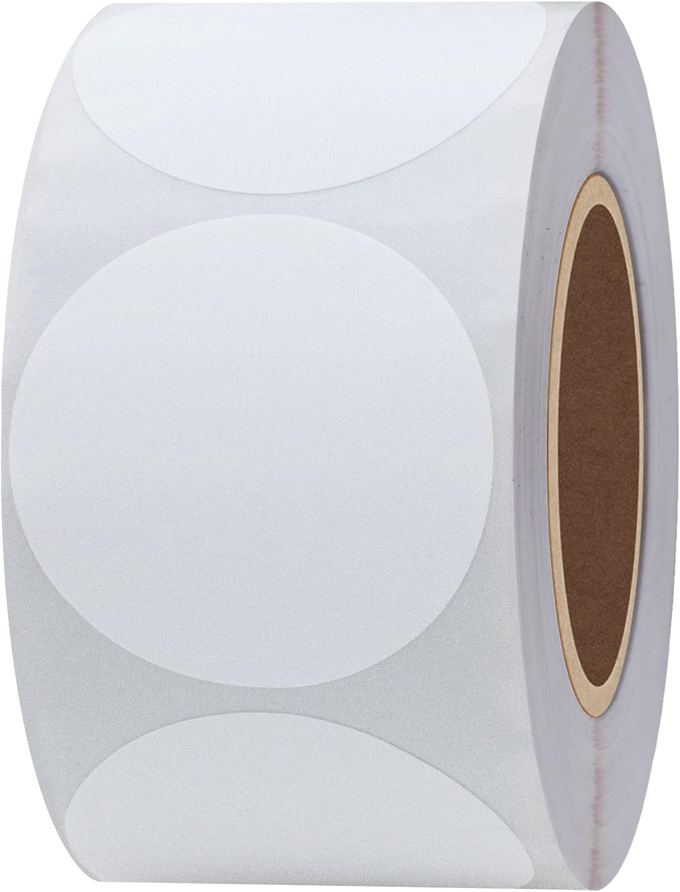 HYBSKWhite Color Coding Dot Labels Round Semi Gloss Paper Stickers Adhesive Label (1.5")