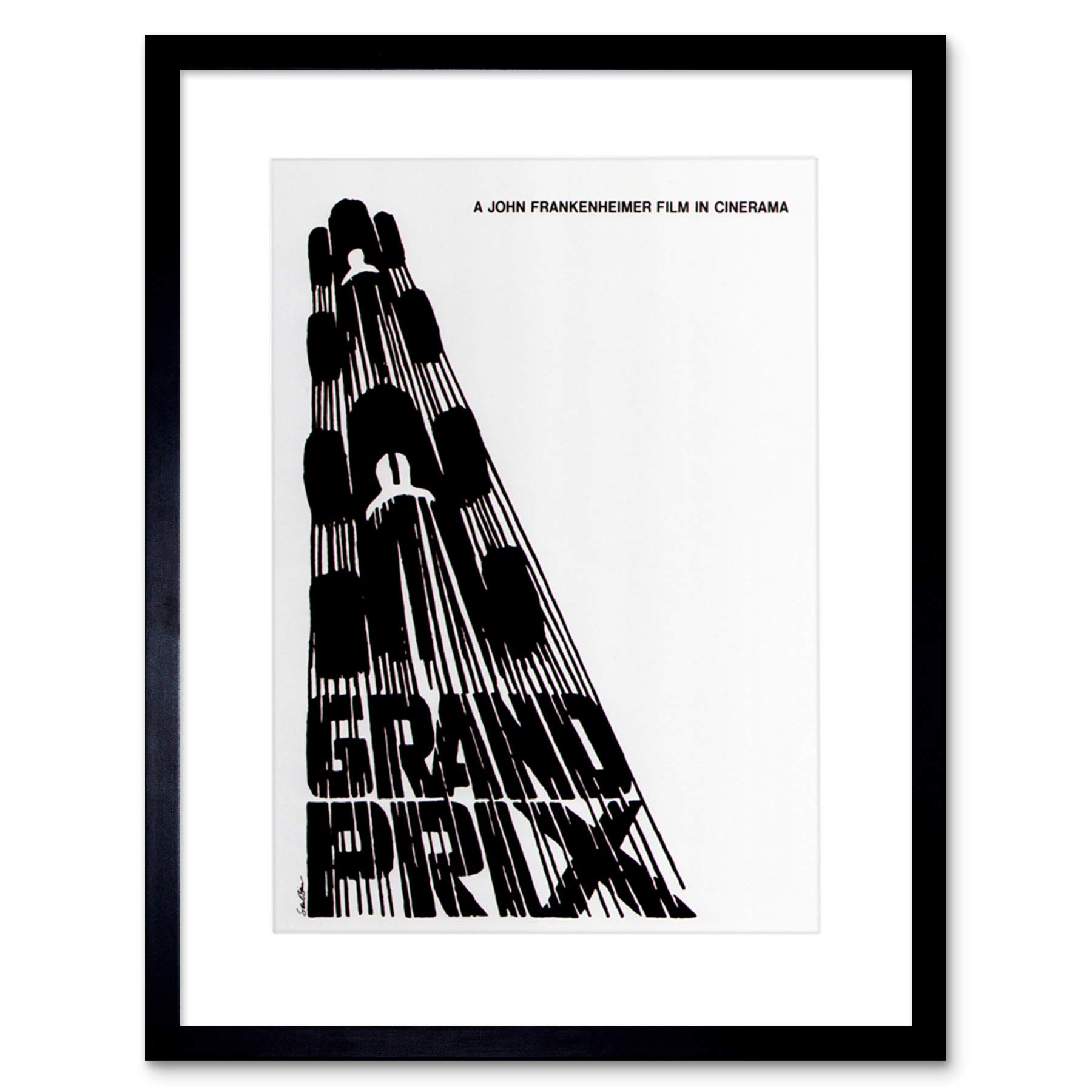 Wee Blue Coo Movie Film Ad Grand Prix James Garner USA Framed Wall Art Print