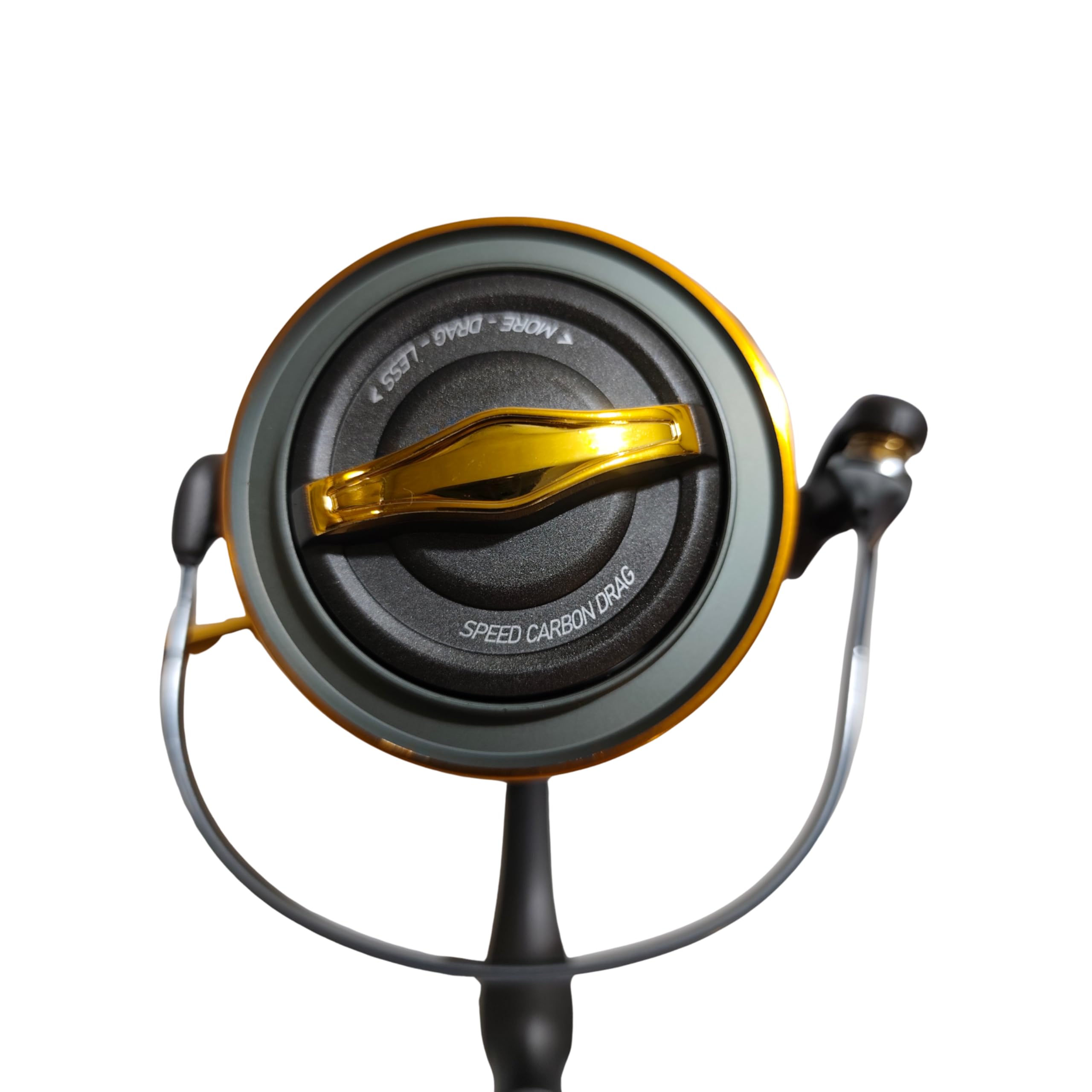 Moulinet Infernal 10000 - Moulinet Surfcasting de mer | Frein en carbone 16 kg | 7+1 BB INOX | Ratio 4.6:1 | Worm Shaft | Bobine aluminium + extra graphite | Anti-Reverse