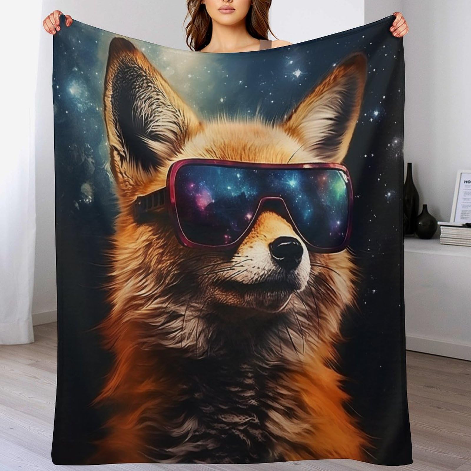 Couvertures en toute saison renard pour lit et soirées cocooning