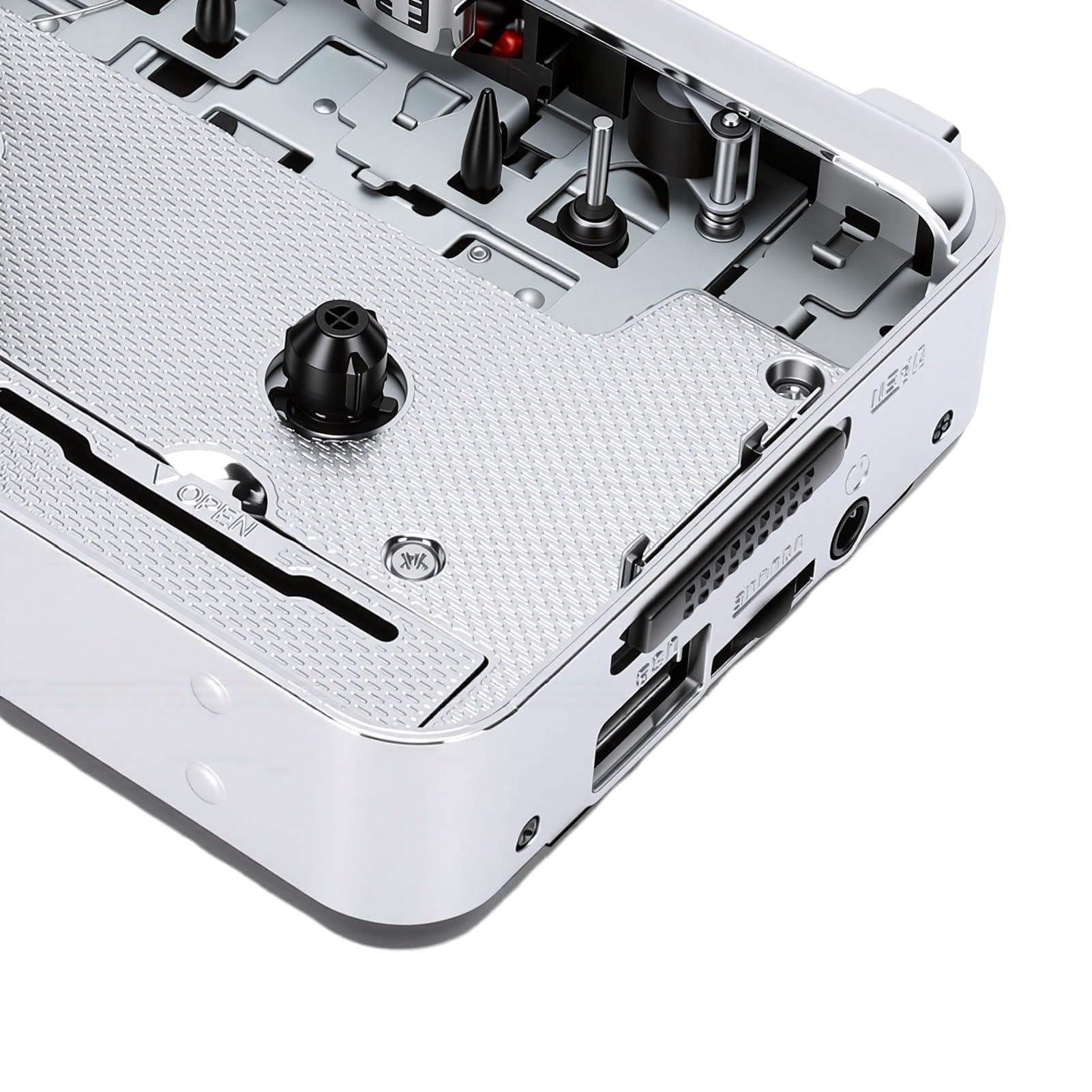 Tonysa Lettore Portatile di Cassette USB, Convertitore MP3 con Doppi Altoparlanti, per Conversione di Cassette in Digitale Tramite USB for Uso Domestico e Registrazione