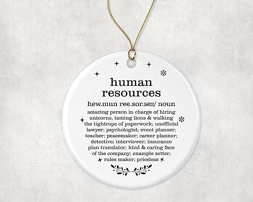 Miniatura 3 de Adorno de Navidad de recursos humanos, regalo de diccionario de definición de recursos humanos, mejor recursos humanos, regalo de adorno de Navidad