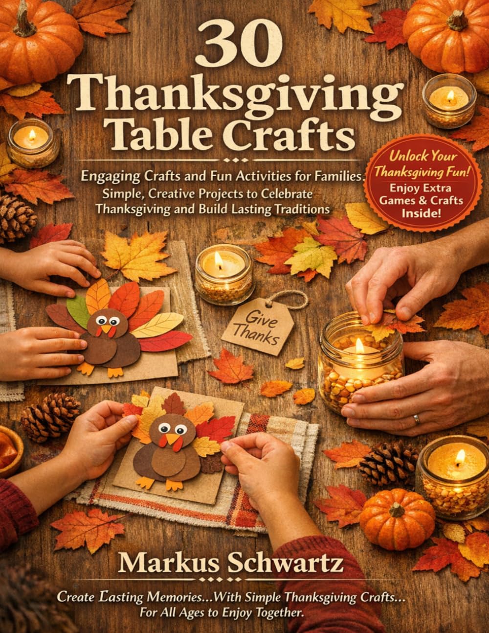 30 THANKSGIVING TABLE CRAFT: Engaging Crafts and Fun Activities for Families: Simple, Creative Projects to Celebrate Thanksgiving and Build Lasting Traditions