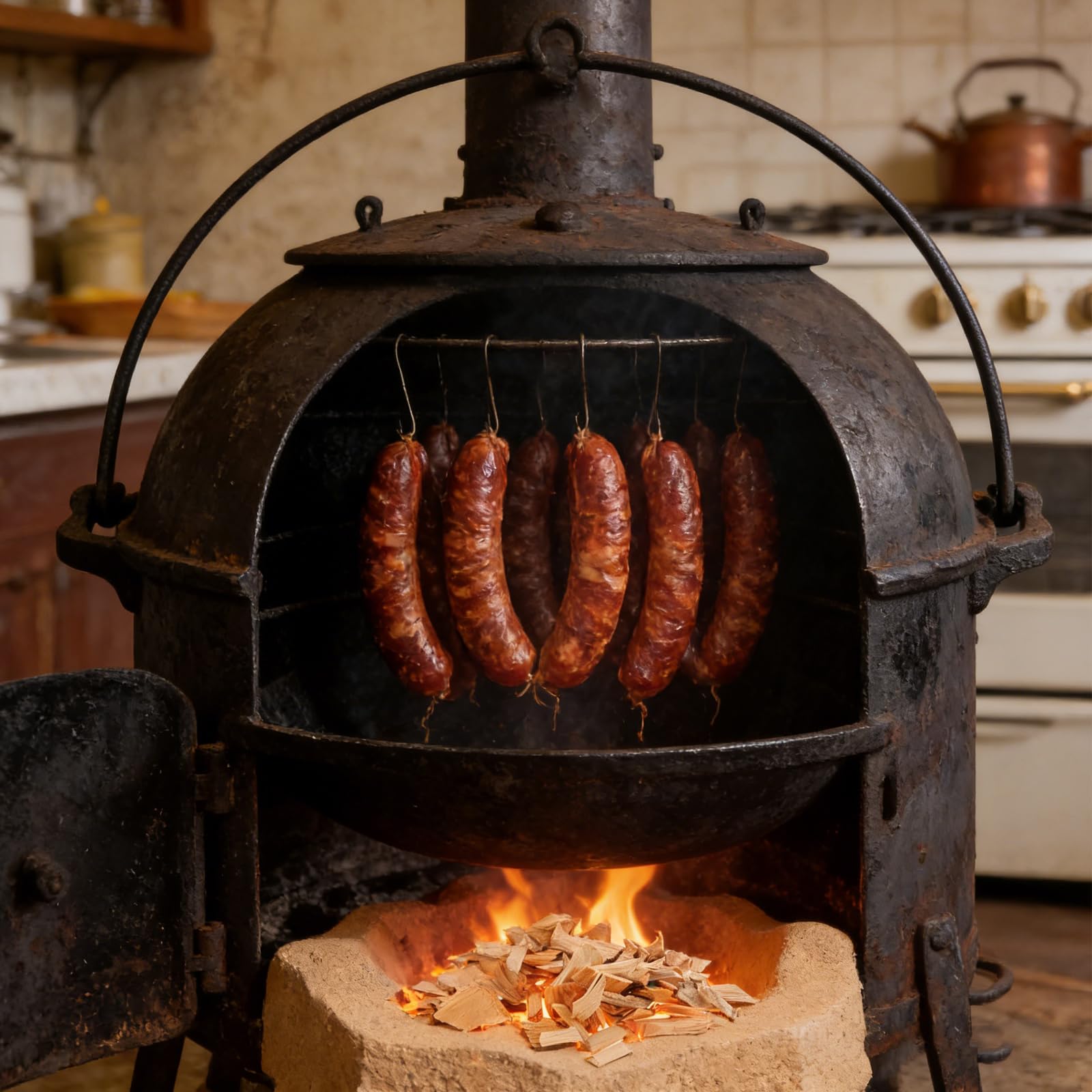Virutas de Madera de Ciprés para Barbacoa, 2 Bolsas | Tamaño 1, 18 -1, 97, Uso en Parrilla y Ahumador, Embalaje Listo para Obsequio, Fácil de Usar