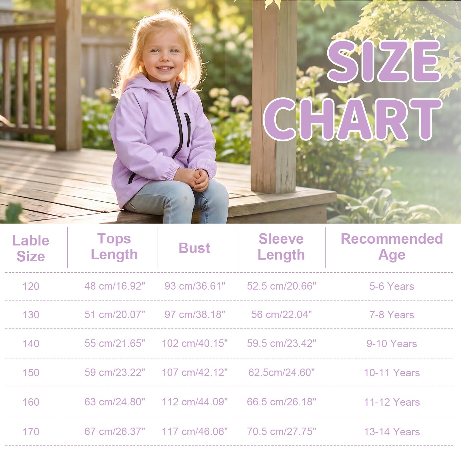 Chaqueta Impermeable para Infantil Reflectante Chubasquero Niñas Impermeable Abrigo con Capucha Niños Ligera Cortavientos Chaquetas de Lluvia Acampada Ropa de Agua para Adolescentes 5-14 años