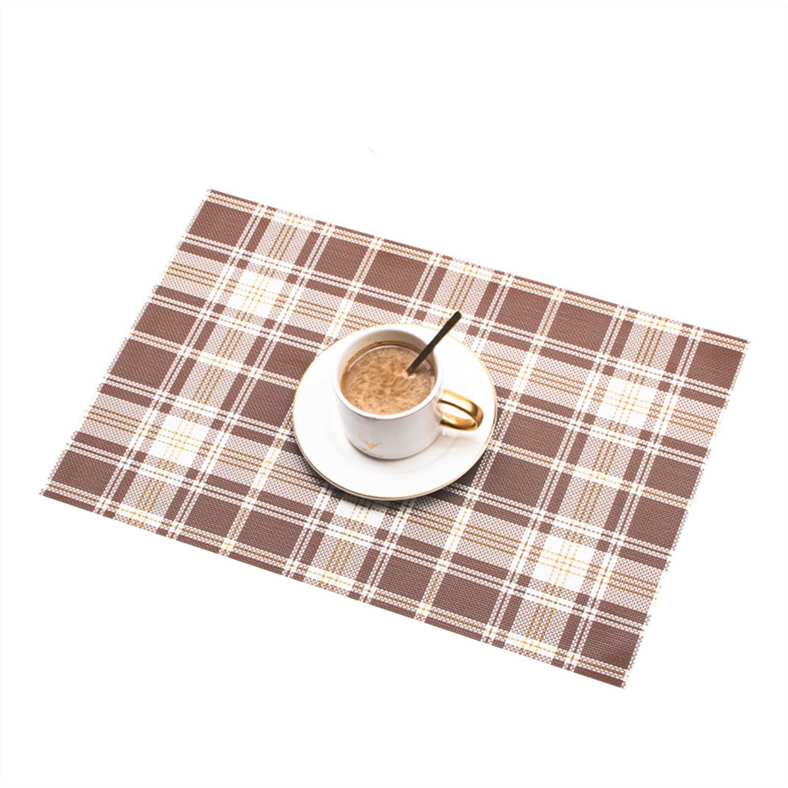 Napperon PVC anti-tache avec plaque d'isolation | Grand tapis de table rectangulaire chic