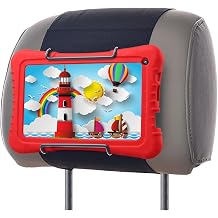 Car Headrest Mount for Dragon Touch 7-Inch Tablet with Silicon Case and Other Androids Kids Tablets