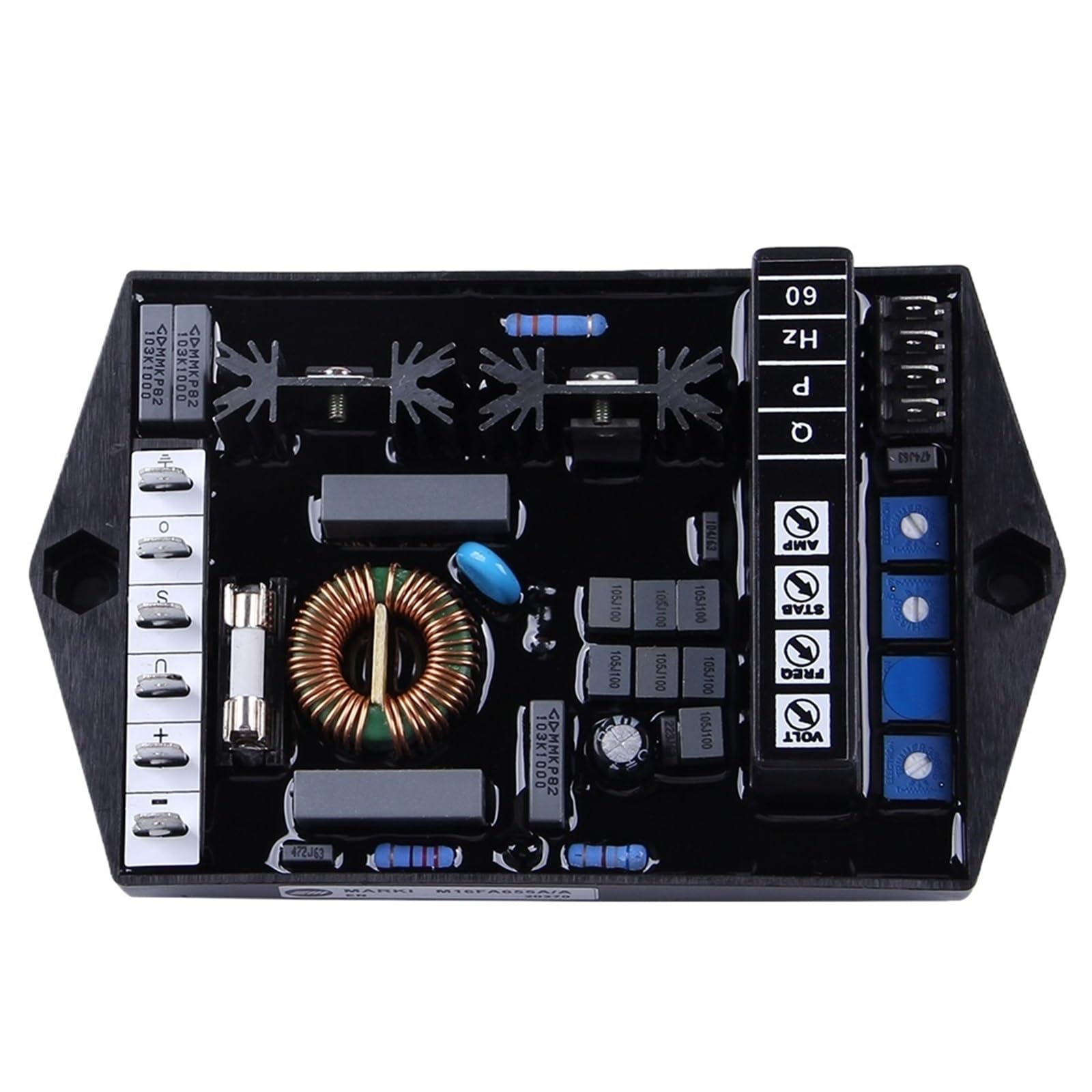 0P7BR328B M16FA655A AVR Generator Automatic Voltage Regulator Electric Genset Parts Control Board Stabilizer M40FA640A(Black M16FA655A)