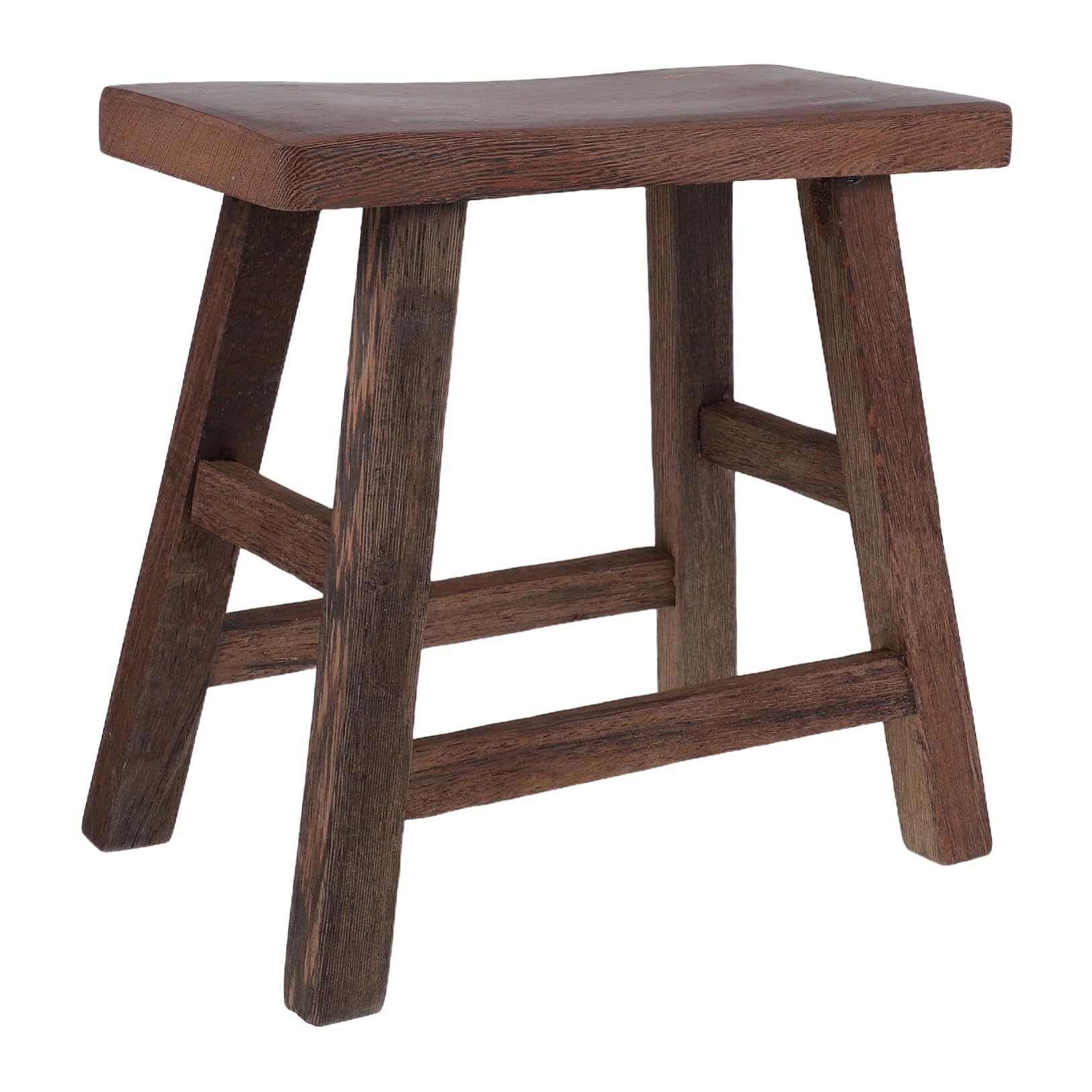 HANABASS Taburete Pequeño de Madera para Niños Ligero y Portátil Diseño Elegante de ala de Pollo, Adecuado para Baño y Cocina, Banco Infantil de 28 Cm