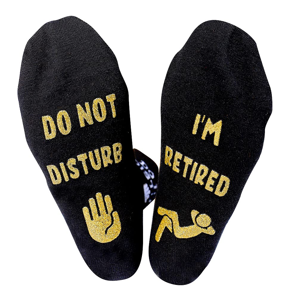 TITTOK Do Not disturb I am Retired Socks Retirement Gifts For Men Retirees Colleagues Office Leavers