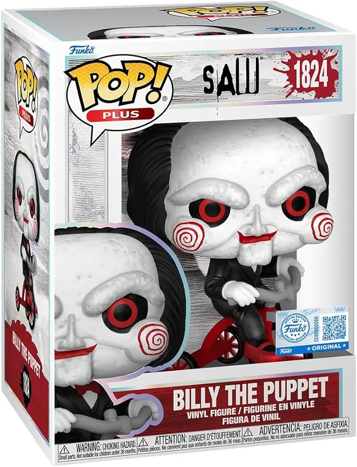 Funko Pop! Plus: Saw - Billy The Puppet - Amazon Exclusive - Collectable Vinyl Figure - Gift Idea - Official Merchandise - Toys for Kids &amp; Adults - Horror Fans - Model Figure for Collectors