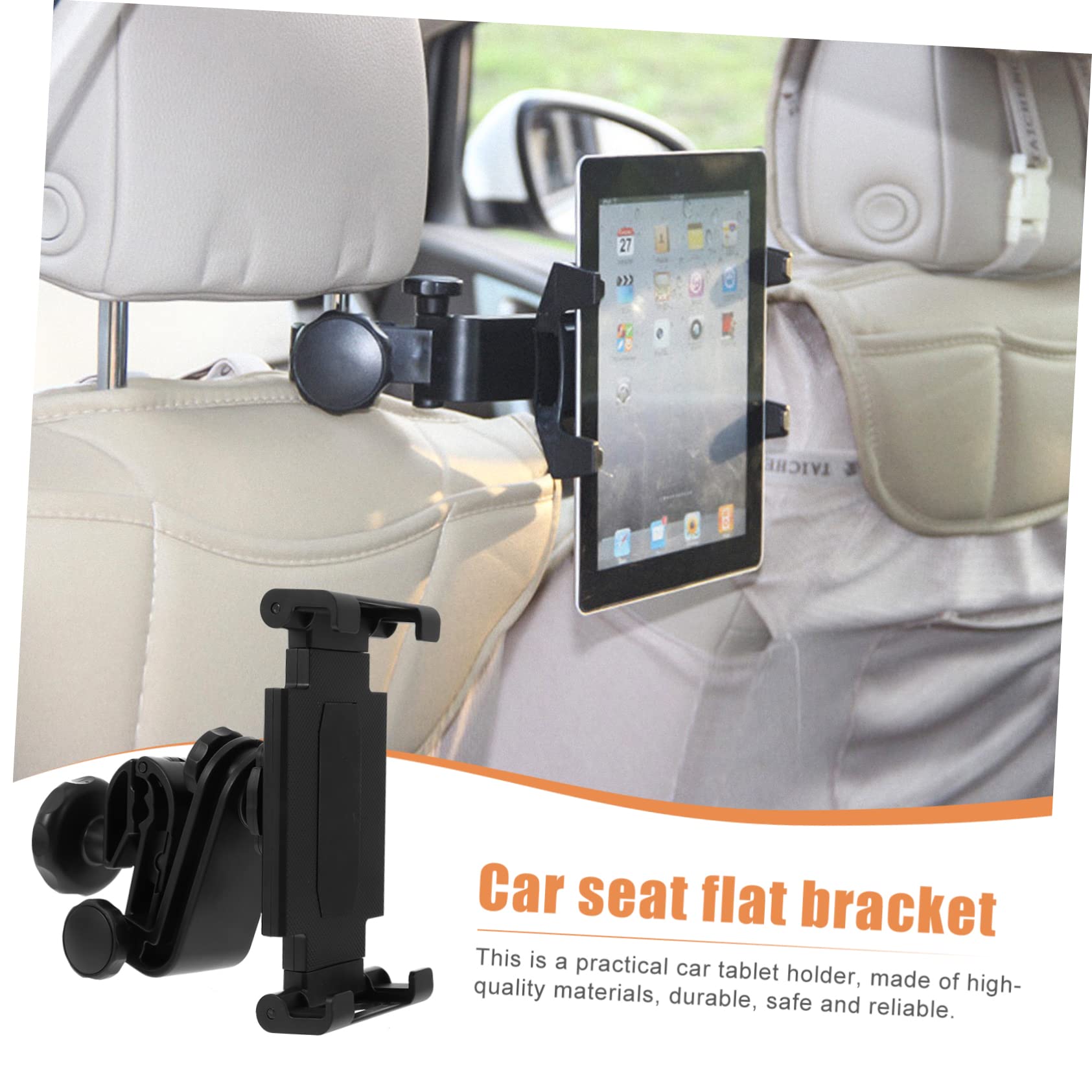 TEHAUX Supporto Auto Tablet Nero in per Poggiatesta Abs