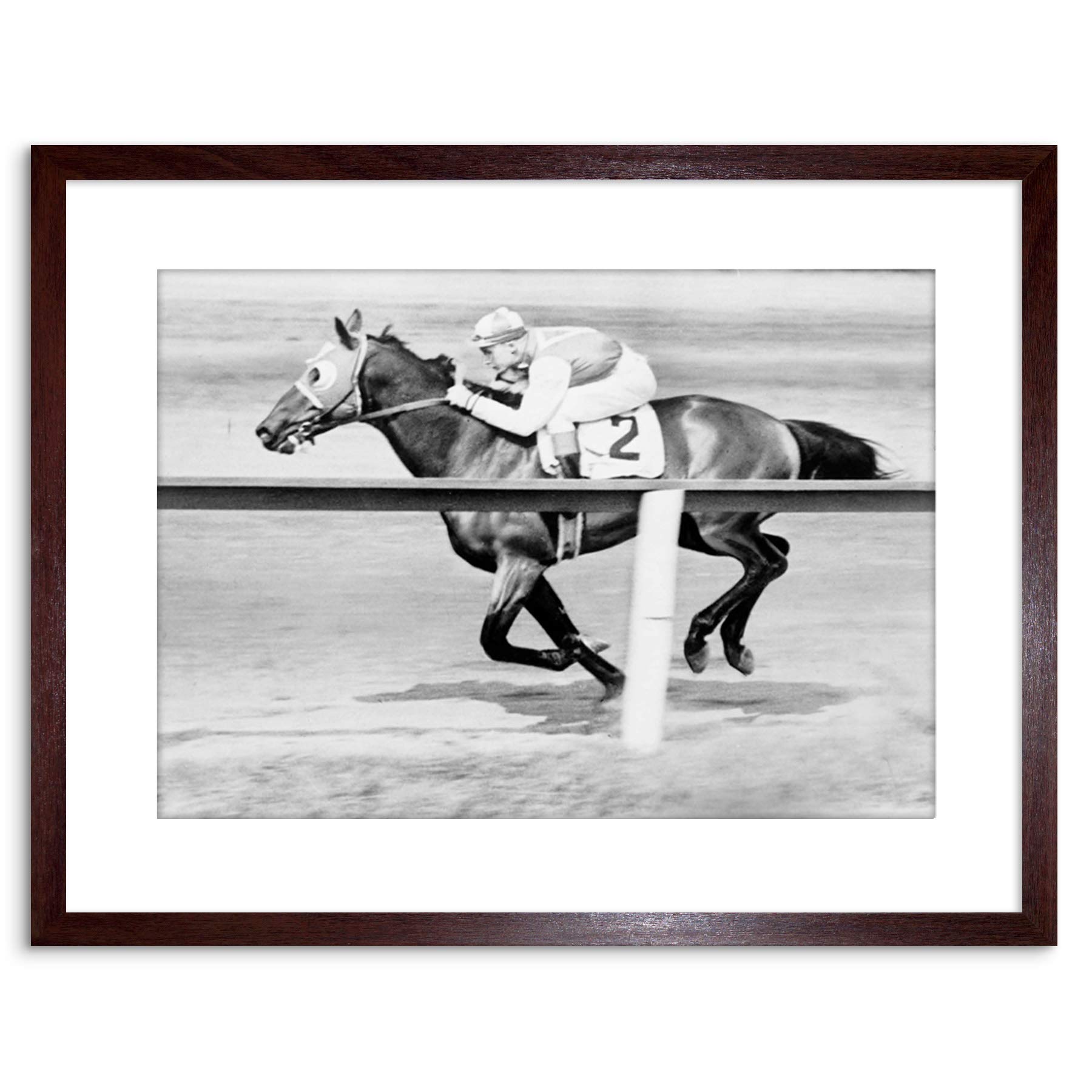 Wee Blue Coo 9x7 '' SPORT POLLARD JOCKEY SEABISCUIT YONKERS EMPIRE FRAMED ART PRINT F97X1114
