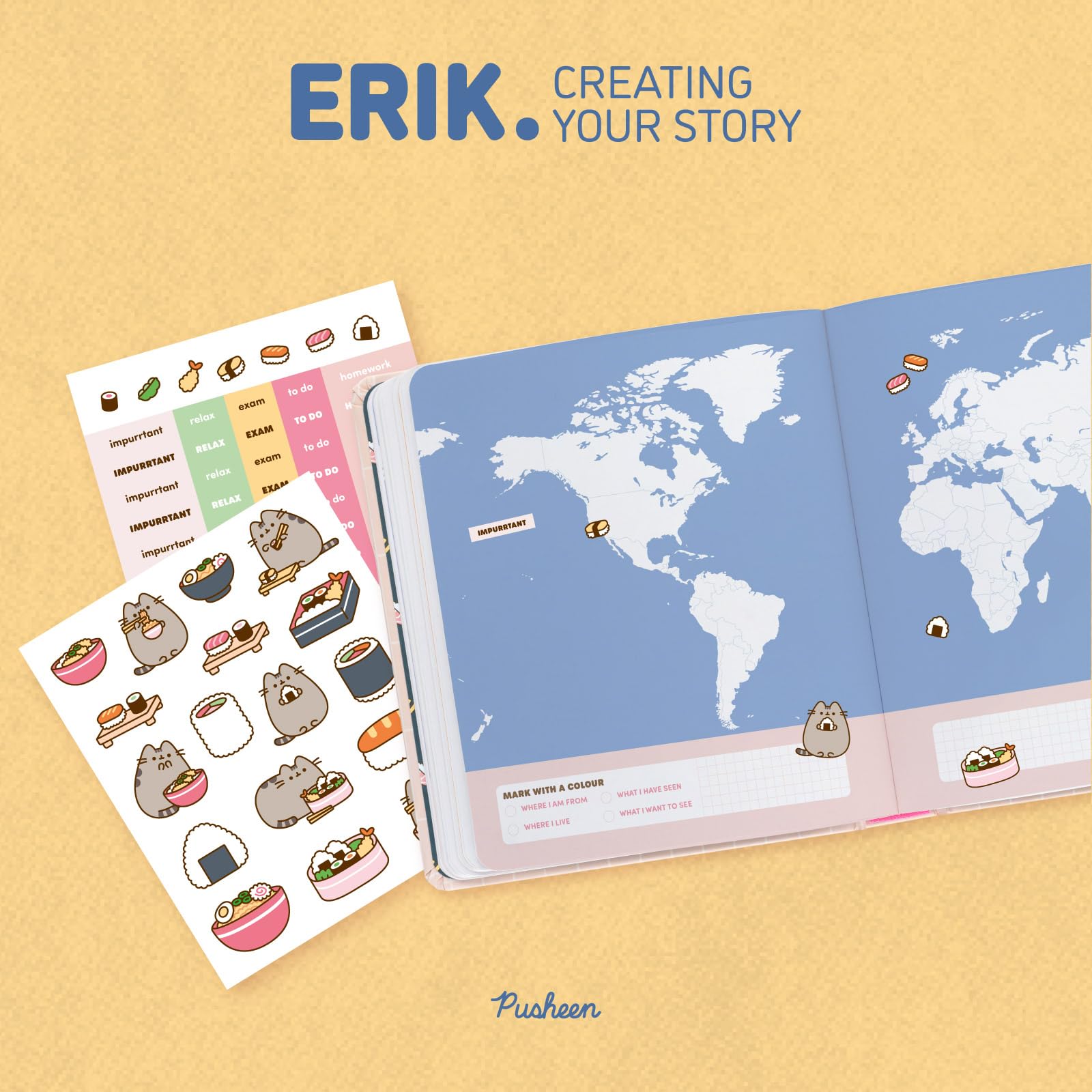 Grupo Erik Academic Diary 2026-2027 Page a Day - Pusheen Gifts for Cat Lovers | Back to School Planner 2026-2027, Mid Year Diary 2026 2027 Day per Page | Pusheen Stationery, Cat Stationery Gifts