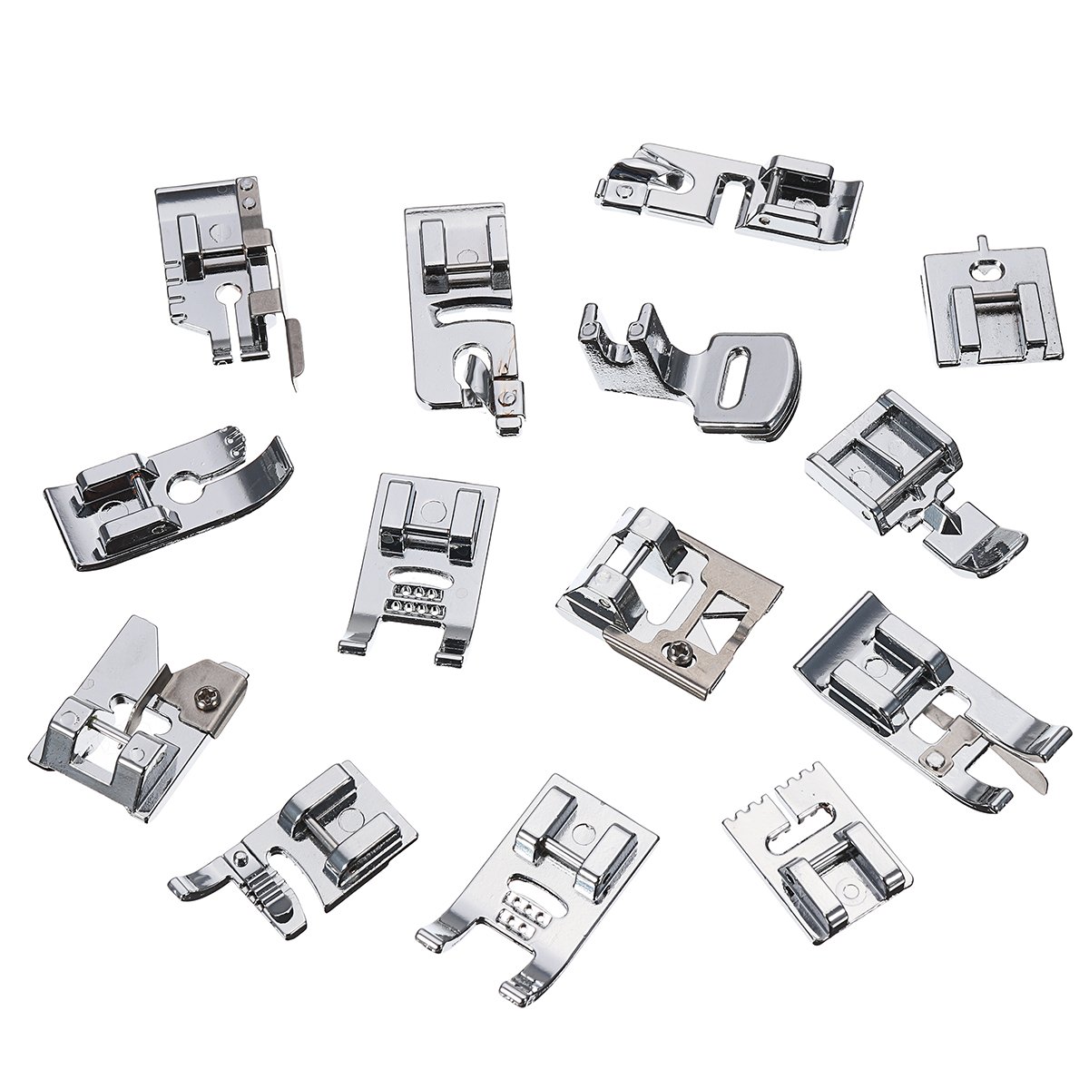 KingLan 48Pcs Sewing Machine Presser Foot Feet Tool Kit Set Multiple Application (Kit) per Gatti Multipli