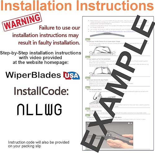 Miniatura 5 de WiperBladesUSA Juego de escobillas limpiaparabrisas con garantía de 1 año compatible con limpiaparabrisas Kia Forte 2021 (Juego de 2) Limpiadores de