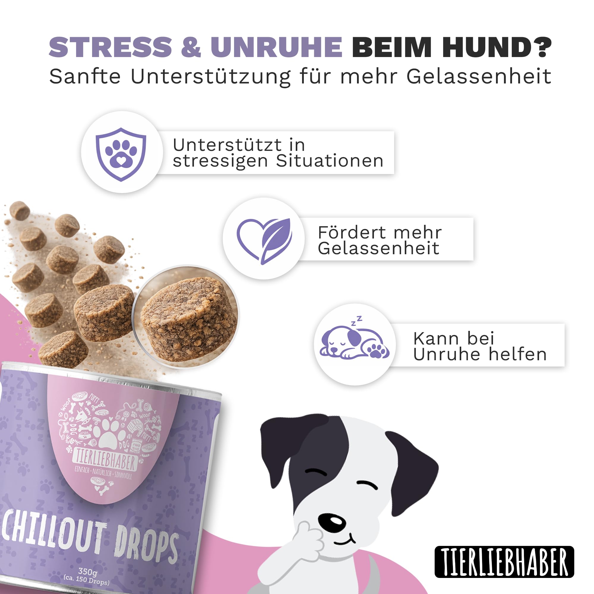 SPARSET - Zeckenschutz Hund Z-Spot mit Geraniol – Pflanzliches Zeckenmittel für Hunde tierärztlich entwickelt + Chillout Drops Beruhigungsmittel für Hunde – Natürliche Beruhigung Hund mit Baldrian