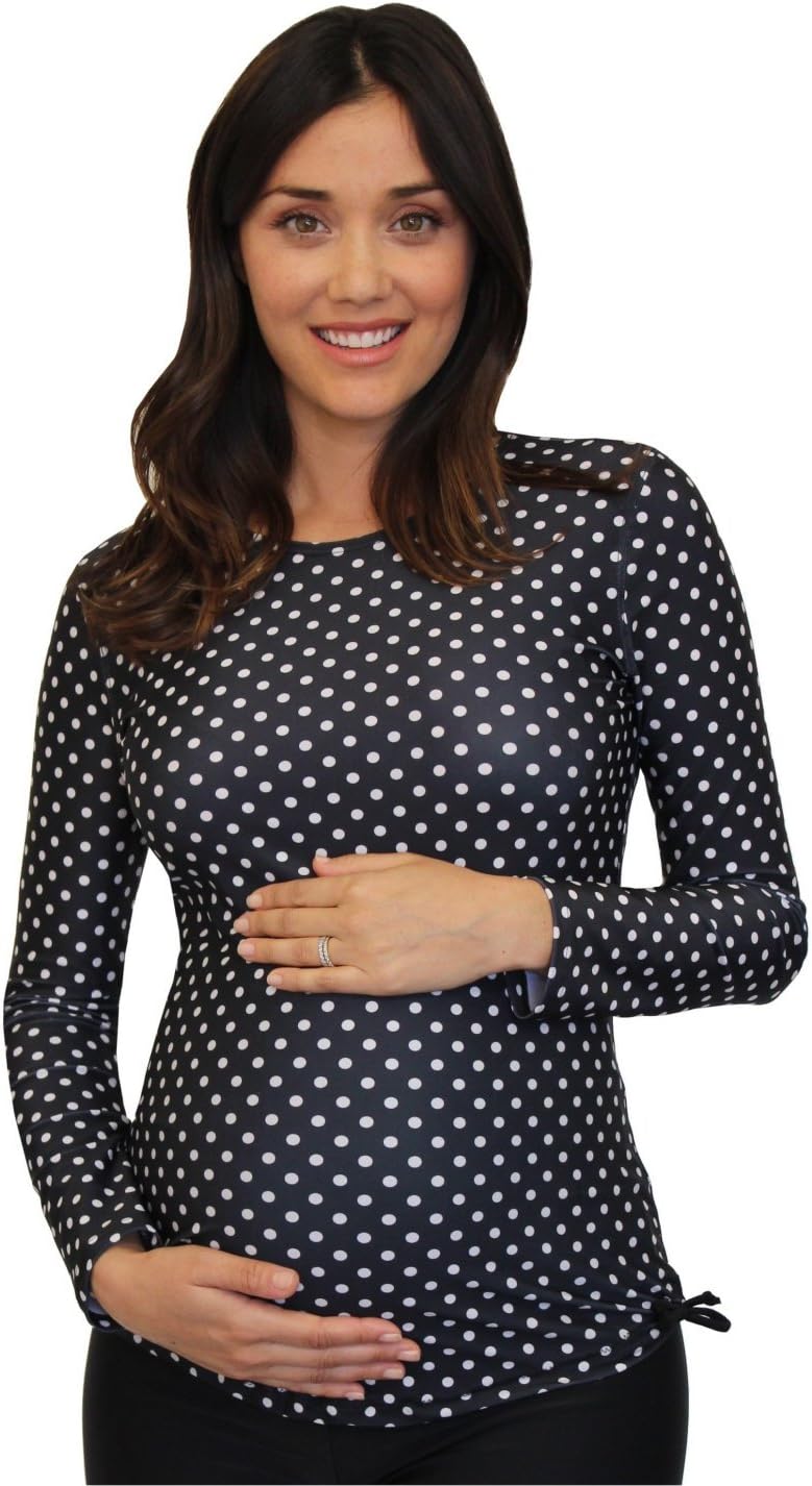 Mermaid Maternity Women's Maternity Long Sleeve Rash Guard Swim Shirt