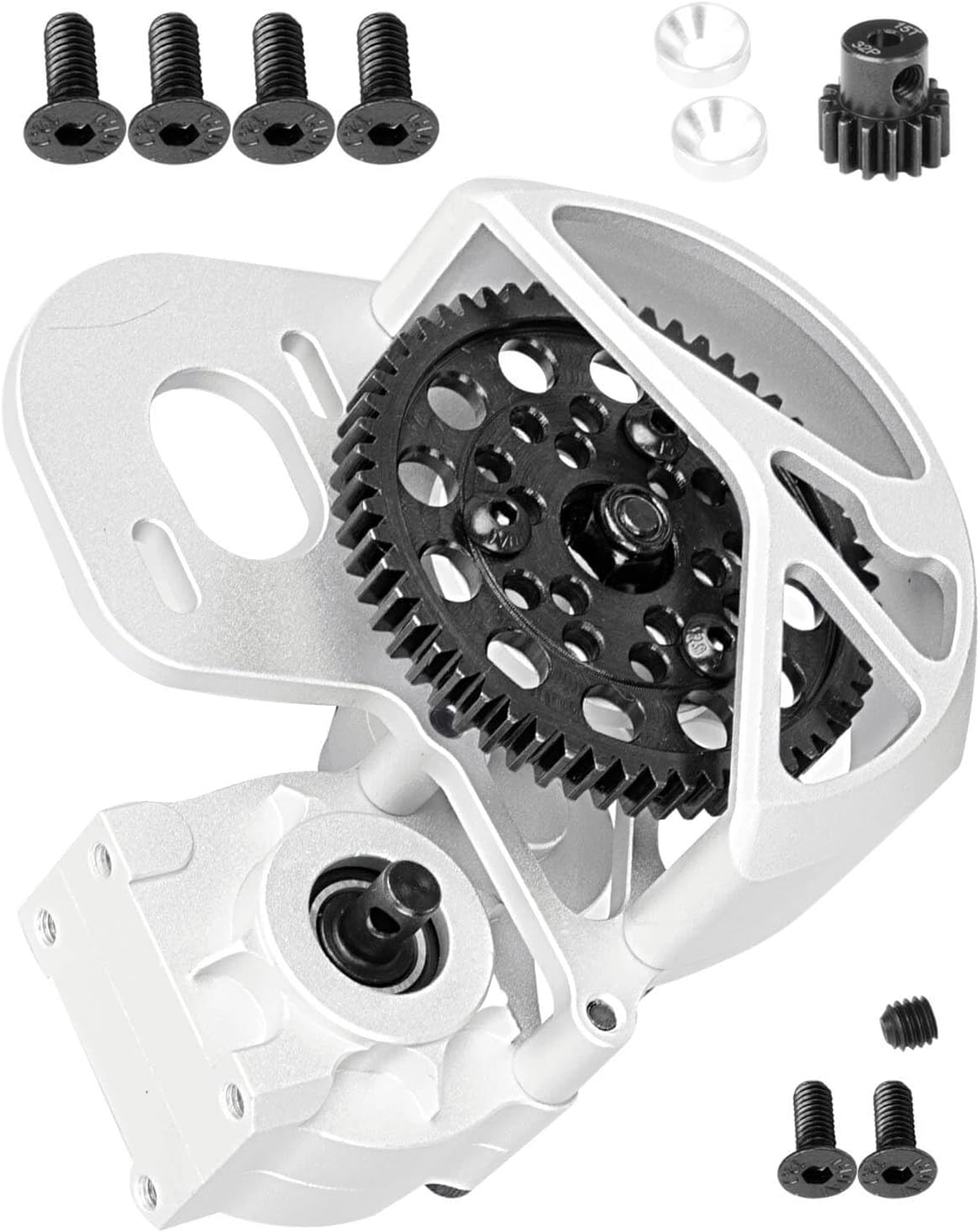 RC Transmission Gears With Motor Gear Set - Steel Upgrade For Axial SCX10 SCX10 II