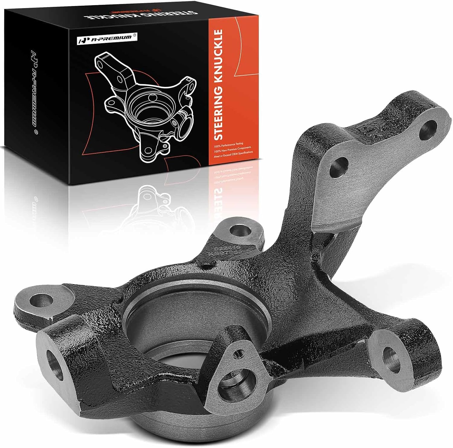 A-Premium Front Right Suspension Steering Knuckle Compatible with Hyundai Elantra 2001-2006, with 4-Wheel ABS, Passenger Side