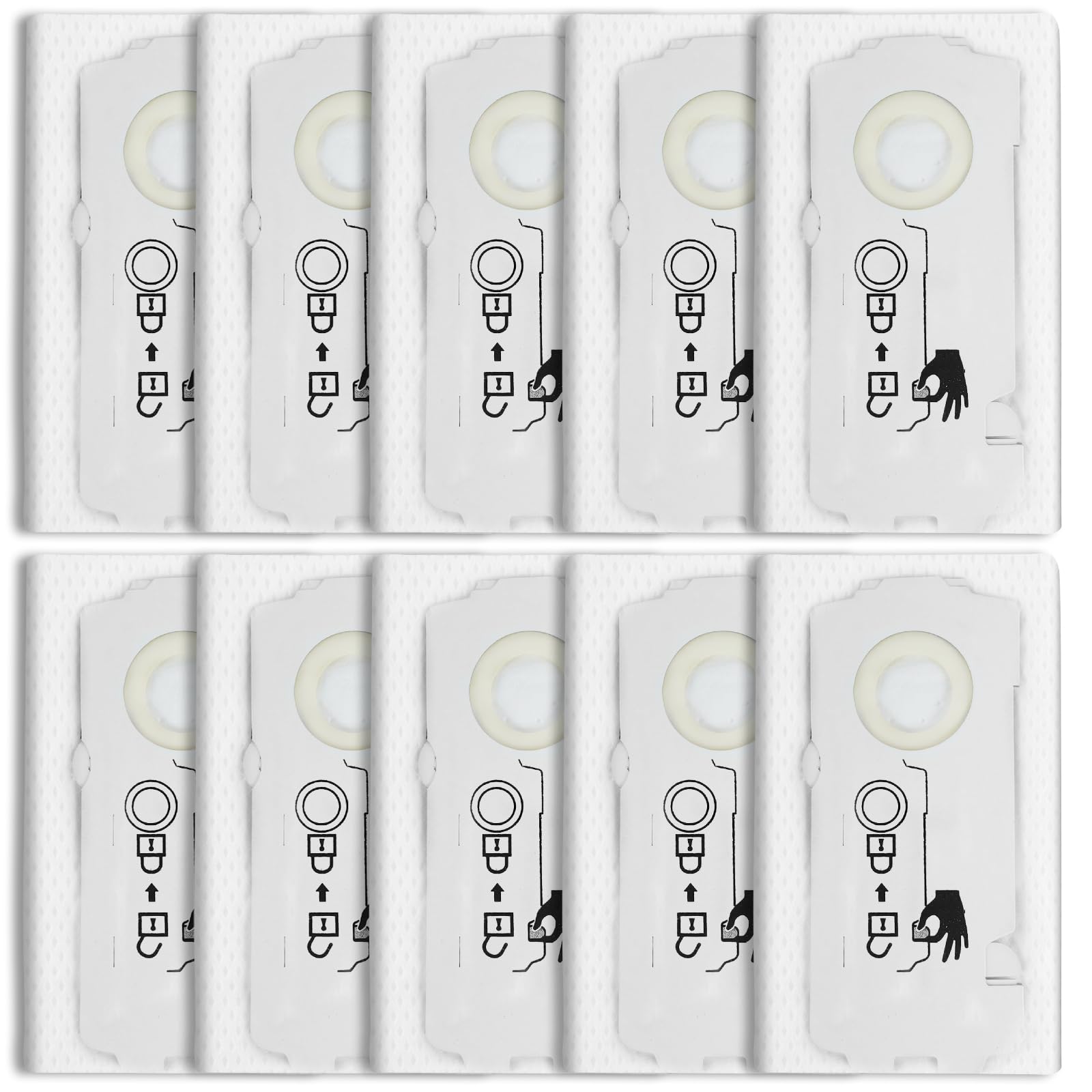 Lot de 10 Sacs à Poussière pour aspirateur Festool CT MINI/MIDI 2019+,Sac Filtre SELFCLEAN SC-FIS-CT MINI/MIDI-2/5/CT15 pour Festool,204308