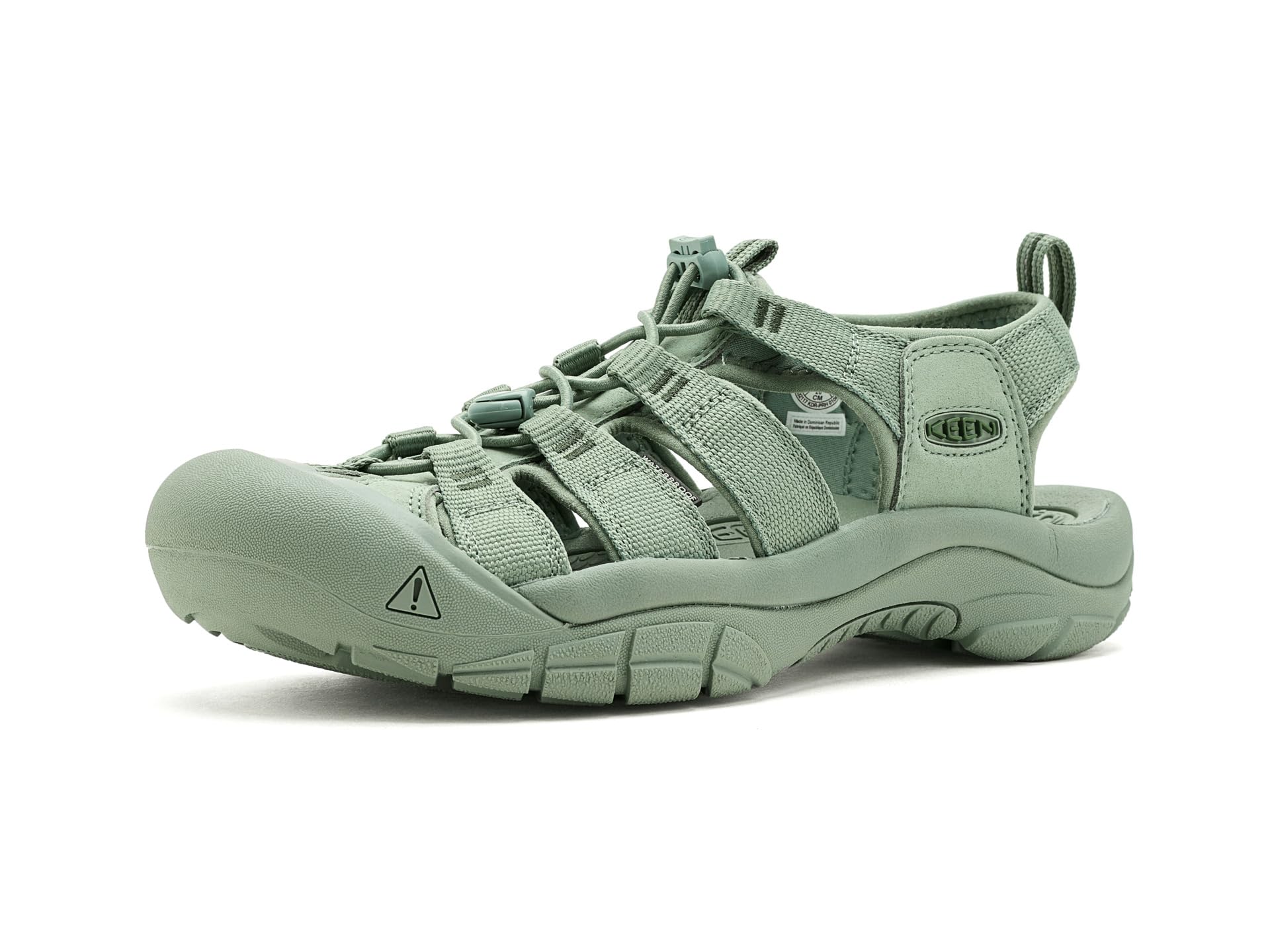 KEEN Women's Newport H2 Closed Toe Water Sandals, Monochrome/Lily Pad, 6.5