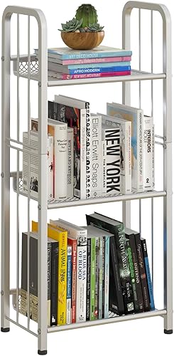 Miniatura 10 de Estantería de almacenamiento independiente para sala de estar, dormitorio, cocina, resistente a la corrosión, fácil de montar, sin combinación,