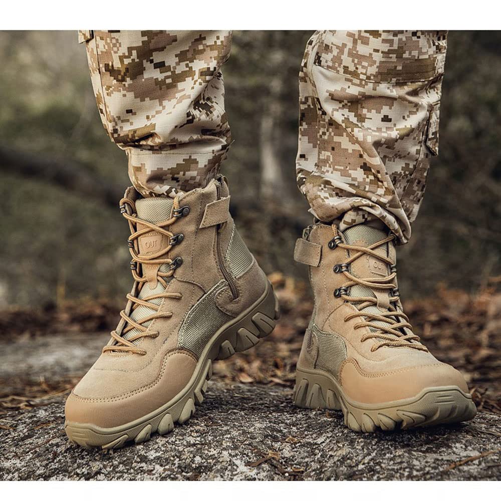 Scarponi Da Caccia Stivali Militari Da Lavoro Da Uomo, Scarpe