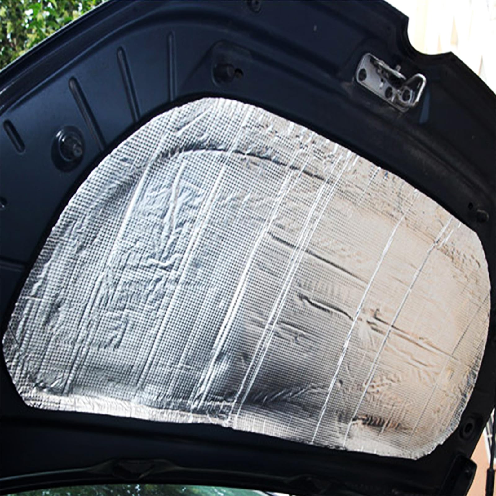 12 tappetini isolantiacustico per auto, 5 mm, 40 x 25 cm, autoadesivi, per vano motore, 1 m², isolamento acustico ignifugo, impermeabile