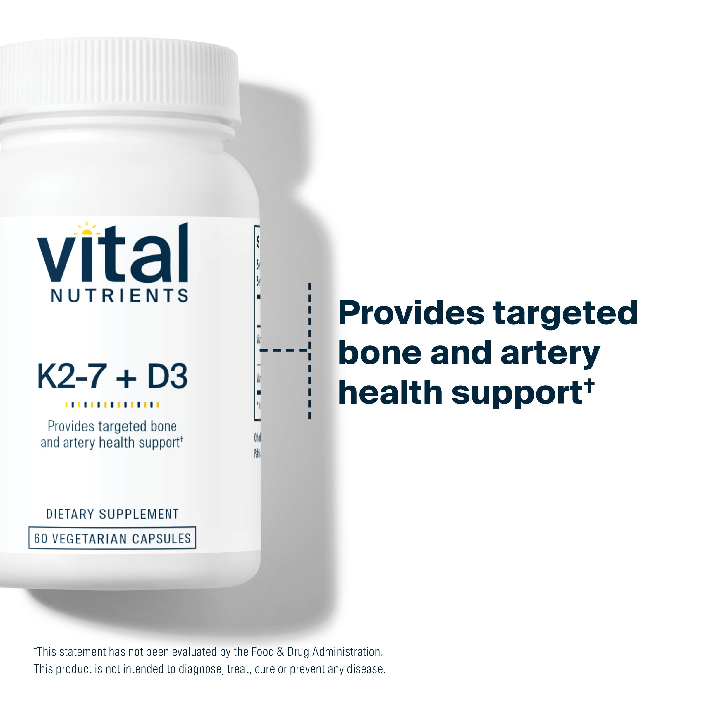 Vital Nutrients Vitamin D3 + K2 2000 IU Vitamin D3 K2