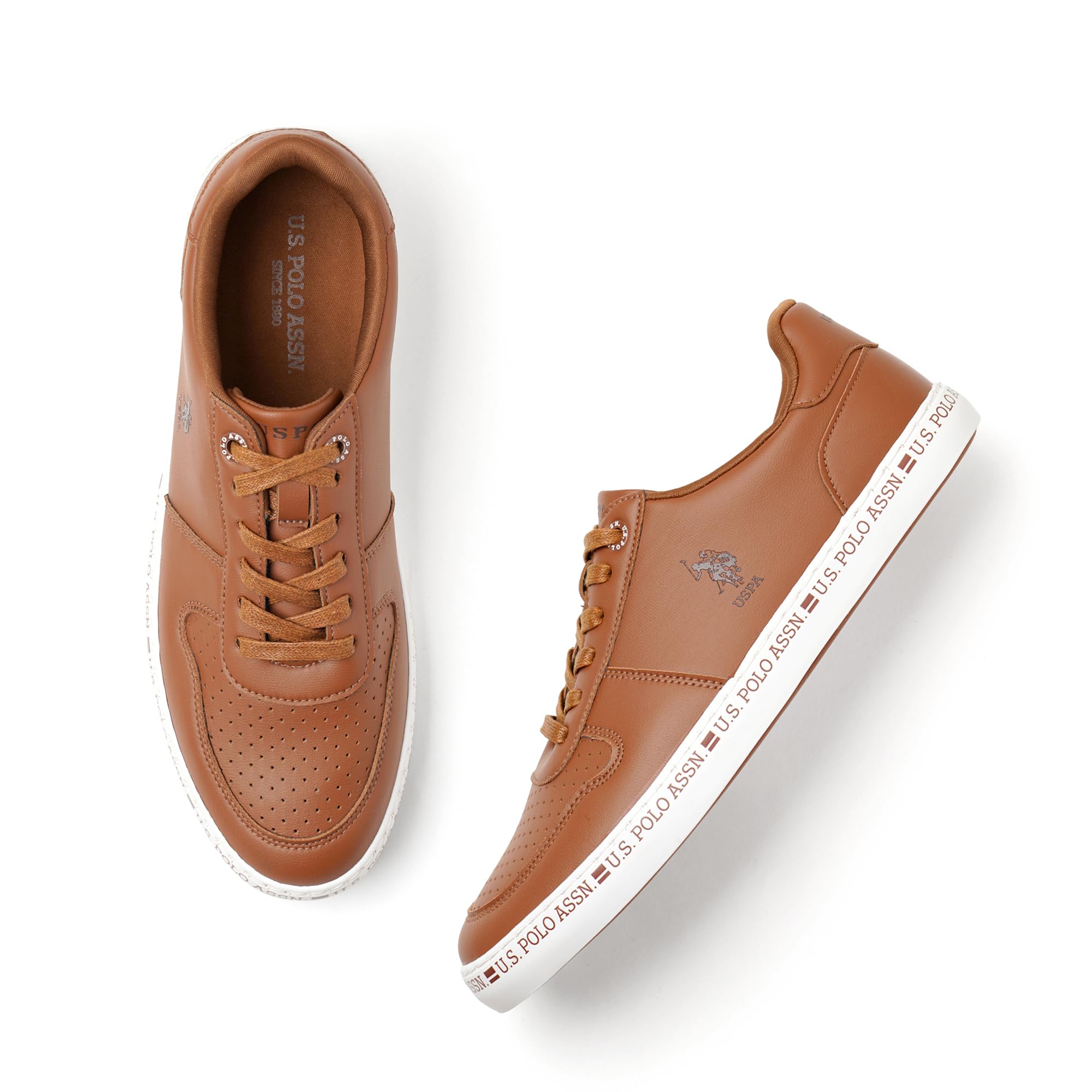 U.S. Polo Assn. Conrad Men Tan Sneakers -(UK11)(US12)(2FD23560K06) (B0CN92FPNR) Amazon Price History, Amazon Price Tracker