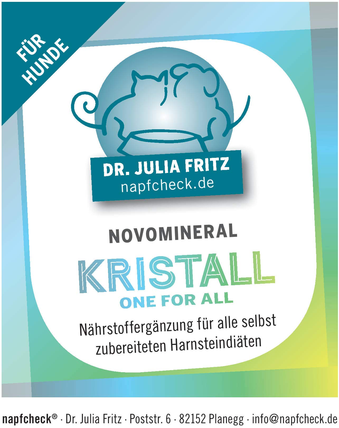 napfcheck Novomineral Kristall - für Harnsteindiäten - für Hunde - 500 g