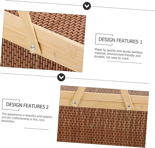 Miniatura 8 de Cabilock Cesta de picnic al aire libre cesta de almacenamiento cesta de frutas estantería de plantas paletas de madera cesta de flores cesta