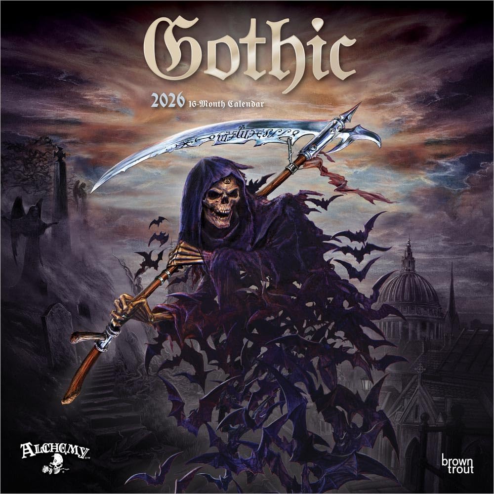 Gothic 2026 - 16-Monatskalender: Original BrownTrout-Kalender [Mehrsprachig] [Kalender]