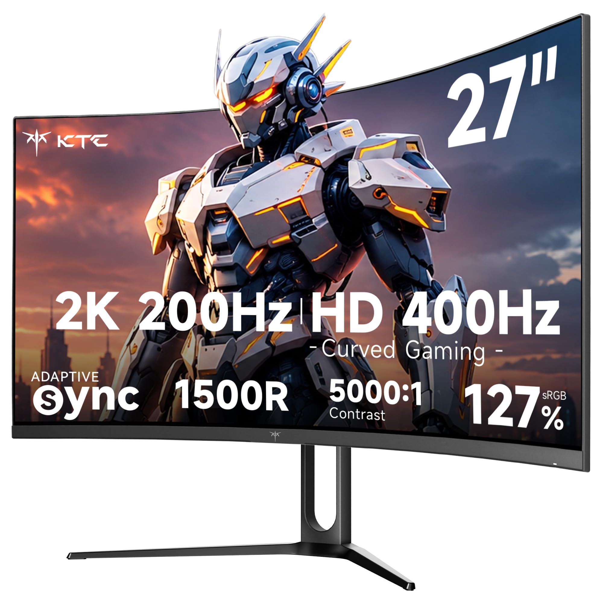 Amazon.co.jp: KTC H27S5 27インチ湾曲ゲーミングモニター QHD 2K