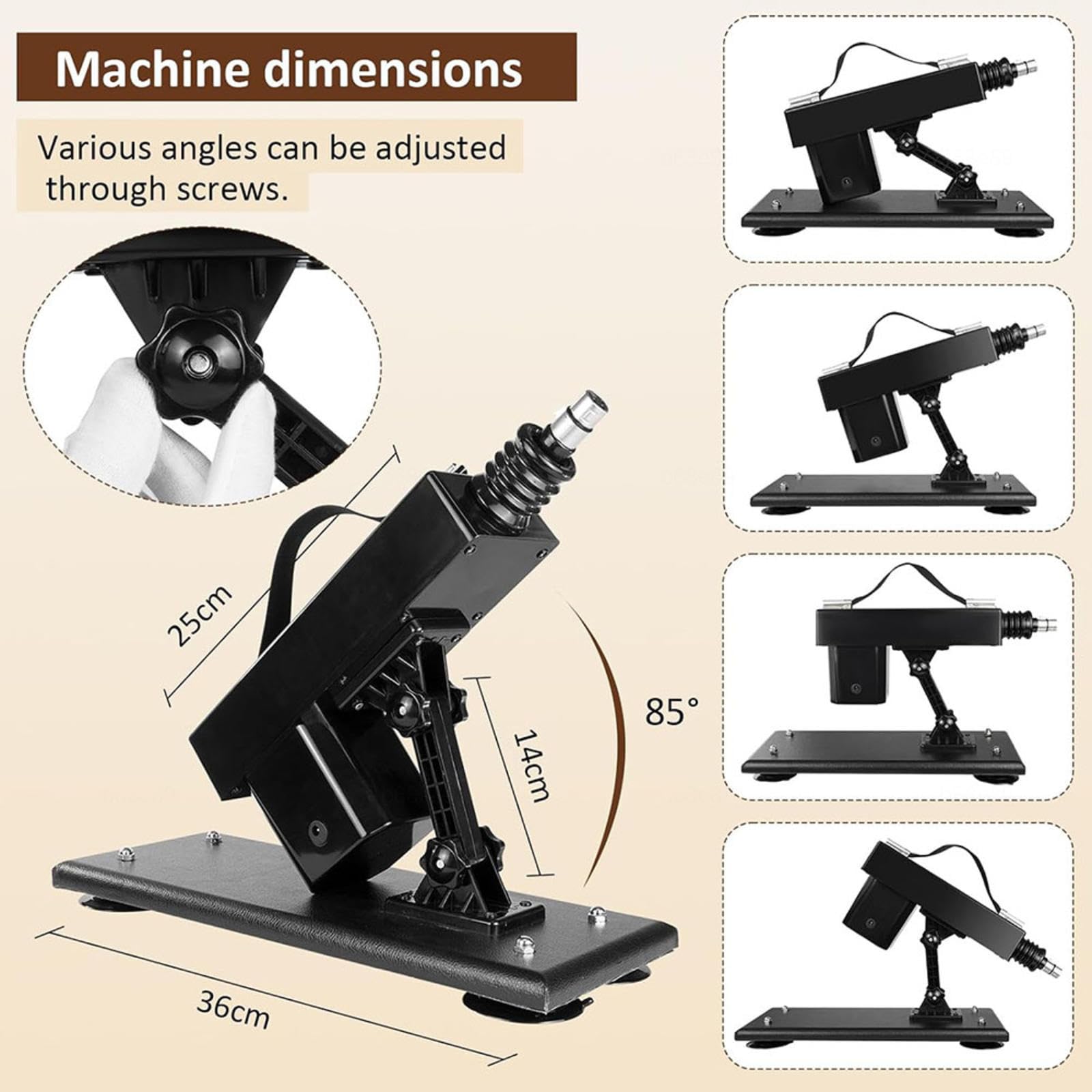 Machine Noire À Modes Multiples. Base Stable Et Antidérapante. 7,B