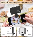 TONEOF 60 LED Selfie Light pour iPhone,2000mAh Lumière de téléphone rechargeable avec clip,3000K-6500K Clip portable sur la lumière,3 Modes d'éclairage pour les conférences vidéo,Zoom Réunions,Webcam,Laptop,Streaming,Makeup