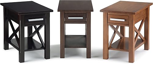 Miniatura 86 de SIMPLIHOME Kitchener Mesa consola – Mesa de sofá de madera maciza de 47 pulgadas de ancho en color blanco, mesa de almacenamiento contemporánea para